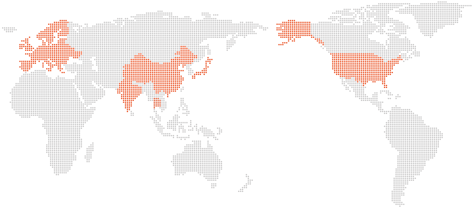 グローバル展開の地図