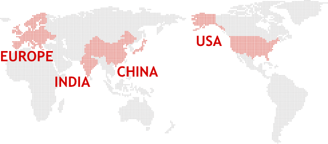 グローバル展開の地図
