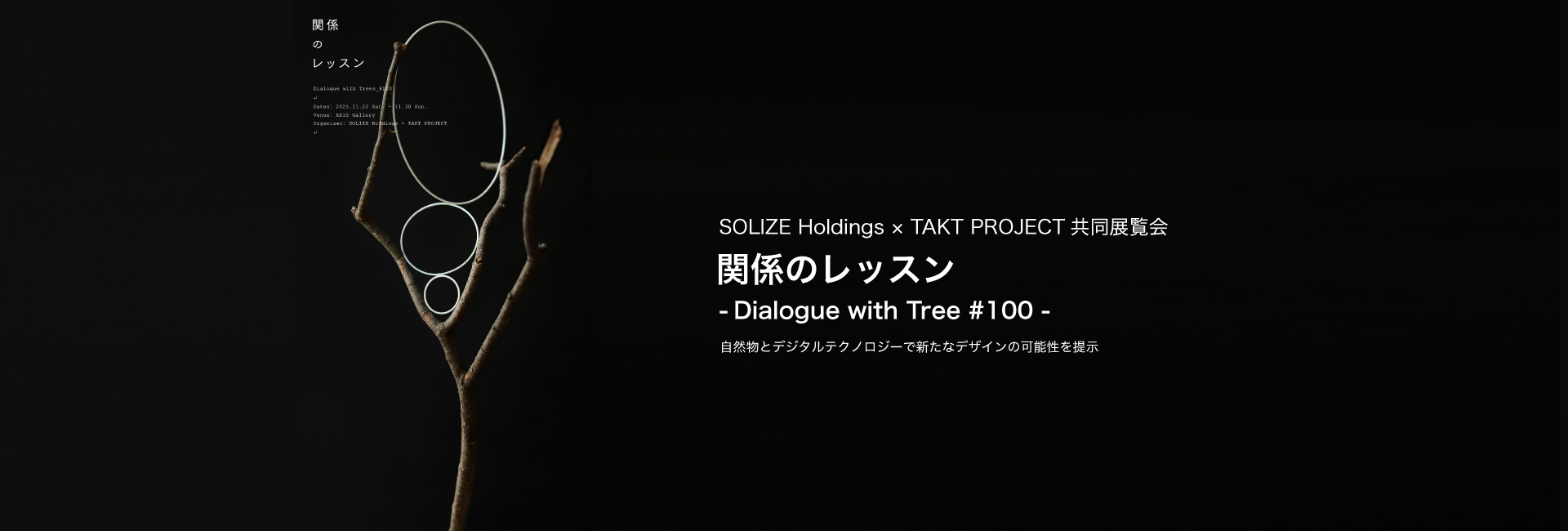 関係のレッスン：Dialogue with Trees #100