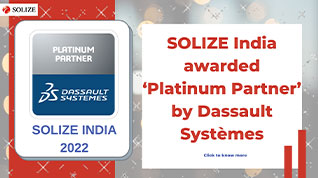 SOLIZE India awarded ‘Platinum Partner’ at Dassault Systèmes Value Up 2022