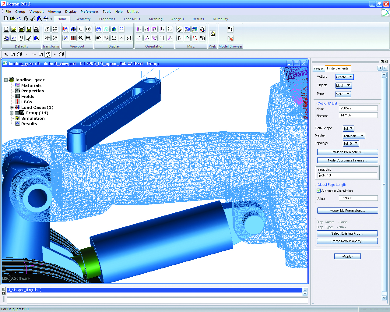 Patran is an all-inclusive pre and post-processing environment for FEA analysis